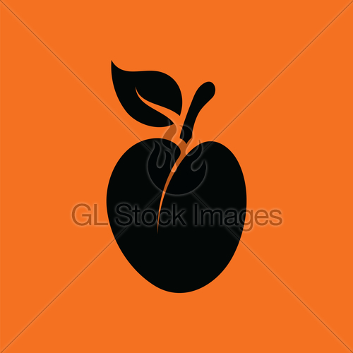 500x500 Plum Icon Gl Stock Images