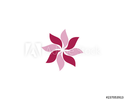 500x400 Beauty Plumeria Icon Flowers Design Illustration