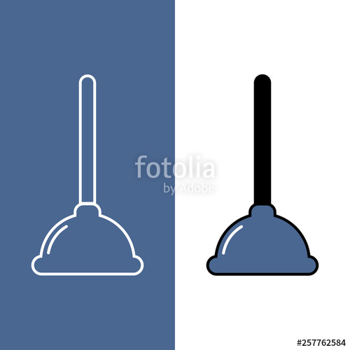 Plunger Icon The Sign Of The Toilet Plunger Vector 500x500 Plunger Icon The Sign Of The Toilet Plunger Vector