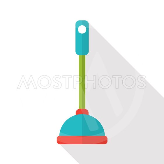 Vector Flat Toilet Plunger 563x563 Vector Flat Toilet Plunger