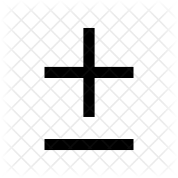 256x256 Plus Minus Icon Of Line Style