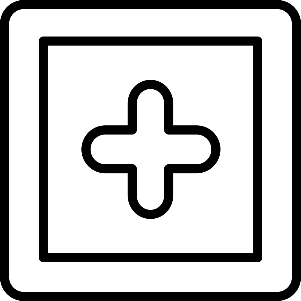 980x980 Plus Square Button Outline Png Icon Free Download