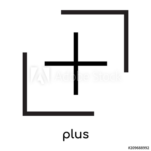Plus Icon Vector Sign And Symbol Isolated On White Background 500x500 Plus Icon Vector Sign And Symbol Isolated On White Background