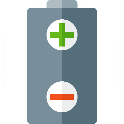 512x512 Iconexperience G Collection Battery Plus Minus Icon