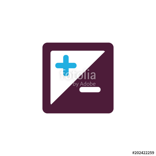 500x500 Plus Minus Icon Design Stock Image And Royalty Free Vector