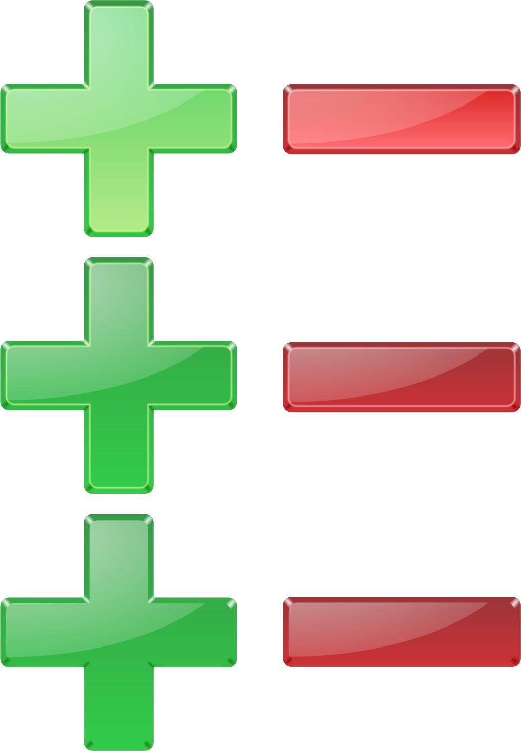 1016x1466 Plus And Minus Icons Png