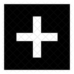256x256 Plus Sign Icon Of Glyph Style