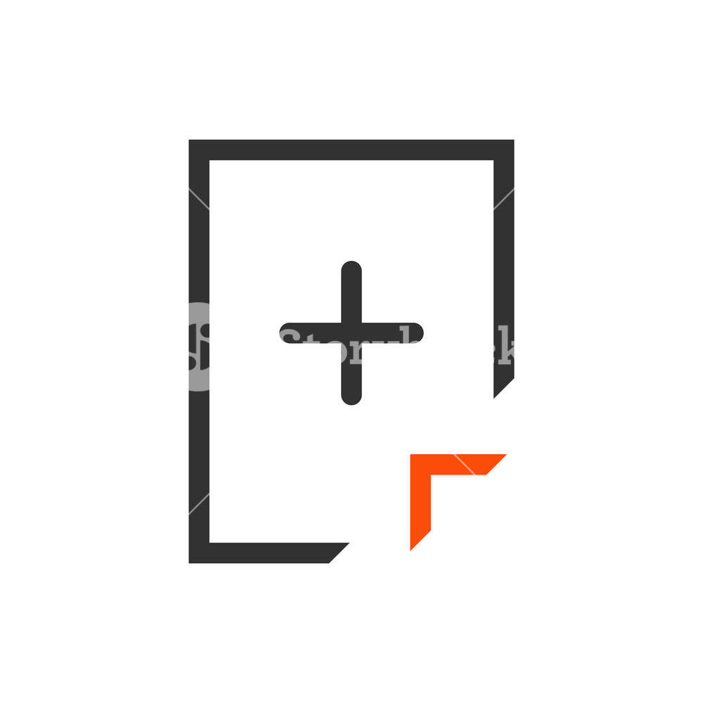 1000x1000 Add Document Icon Filled Flat Sign, Solid Pictogram Isolated