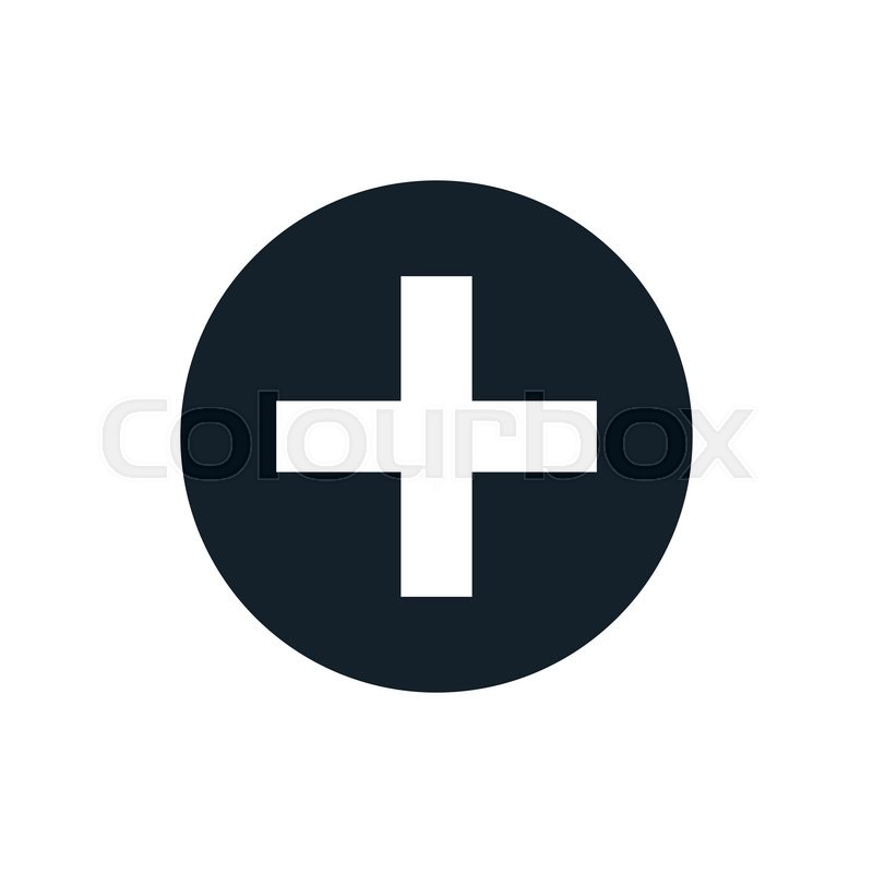 800x800 Black And White Vector Plus Sign, Plus Stock Vector Colourbox