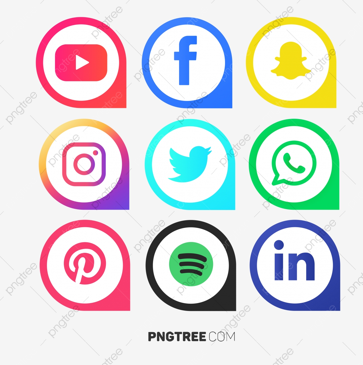 1200x1208 Social Media Vector Icon Set, Social, Social Media, Media Png