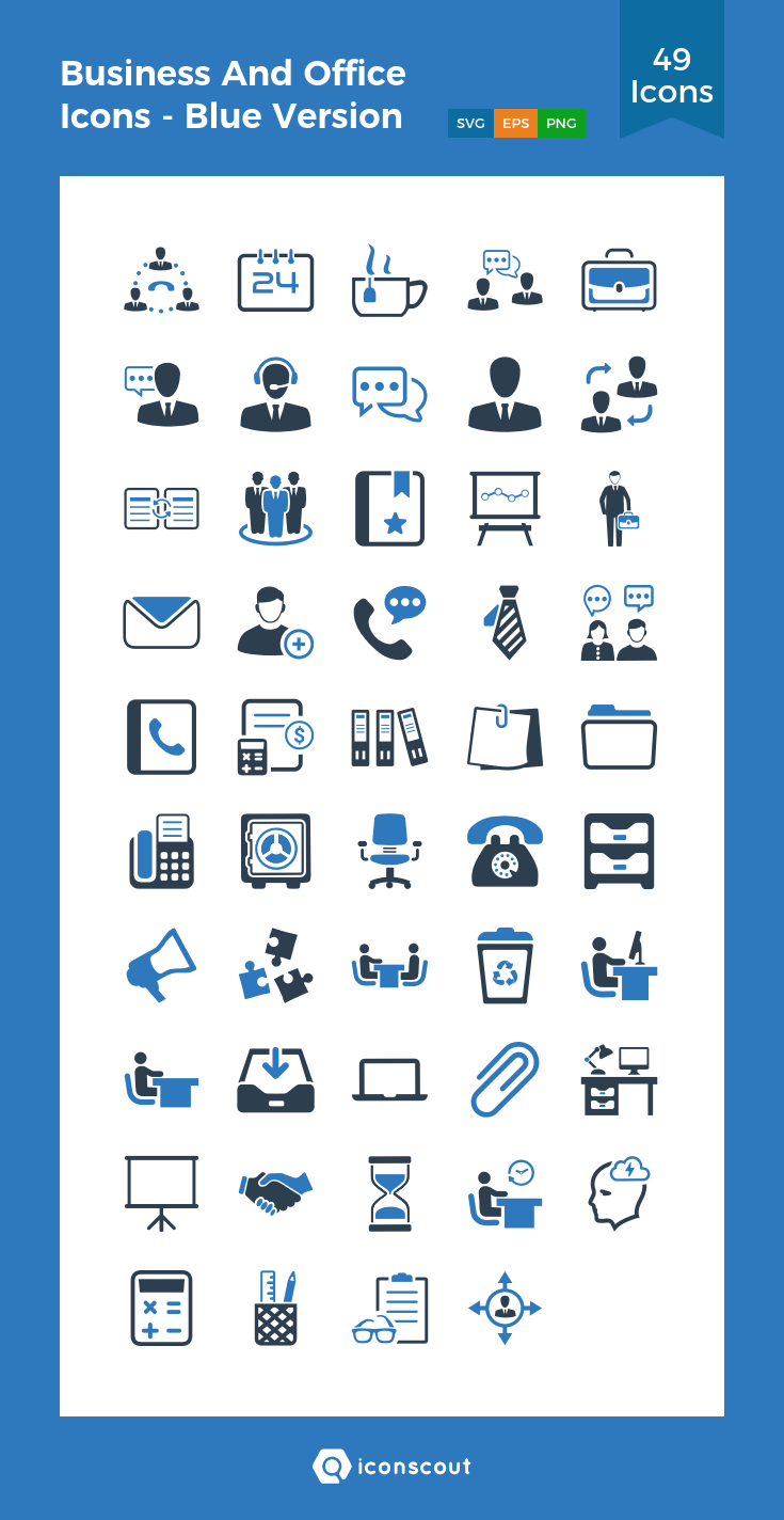 735x1424 Business And Office Icons