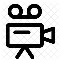 256x256 Video Camera Icon Of Line Style