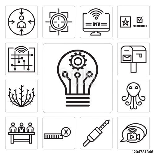 500x500 Set Of Innvation, Livechat, Mm Jack, Unconfirmed, Commitee