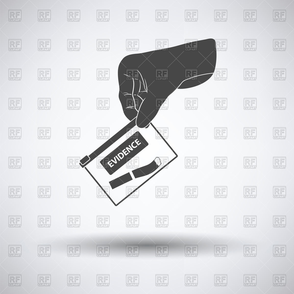 1200x1200 Hand Holding Evidence Pocket Icon Vector Image Of Icons