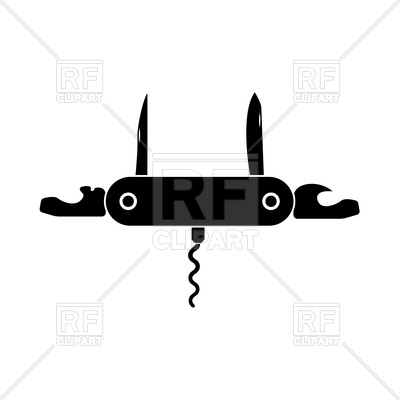 400x400 Penknife Or Pocket Knife Icon Vector Image Of Signs, Symbols, Maps
