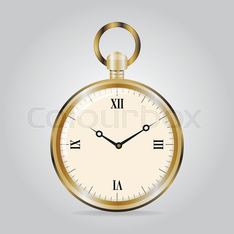 800x800 Antique Pocket Watch Icon Stock Vector Colourbox