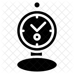 256x256 Pocket Watch Icon Of Glyph Style