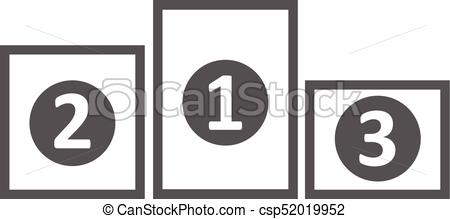 450x219 Simple, Podio, Vector, Pedestal, Icono Simple, Aislado