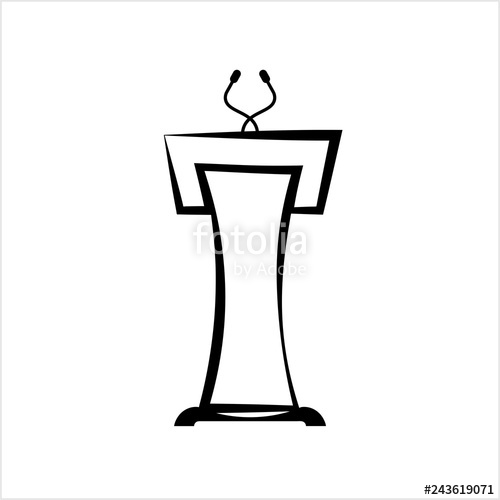 500x500 Podium Icon, Dias Icon, Tribune Icon Stock Image And Royalty Free