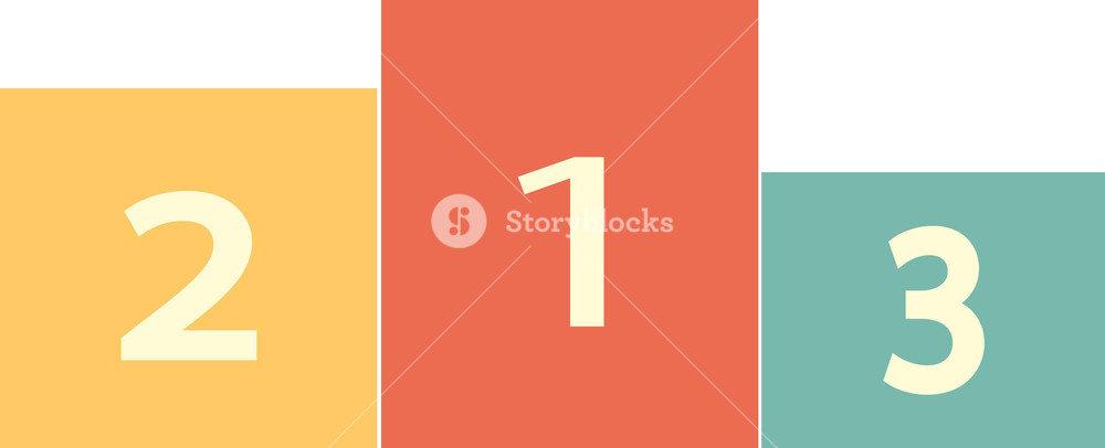 1000x406 Funky Prize Podium Icon Royalty Free Stock Image
