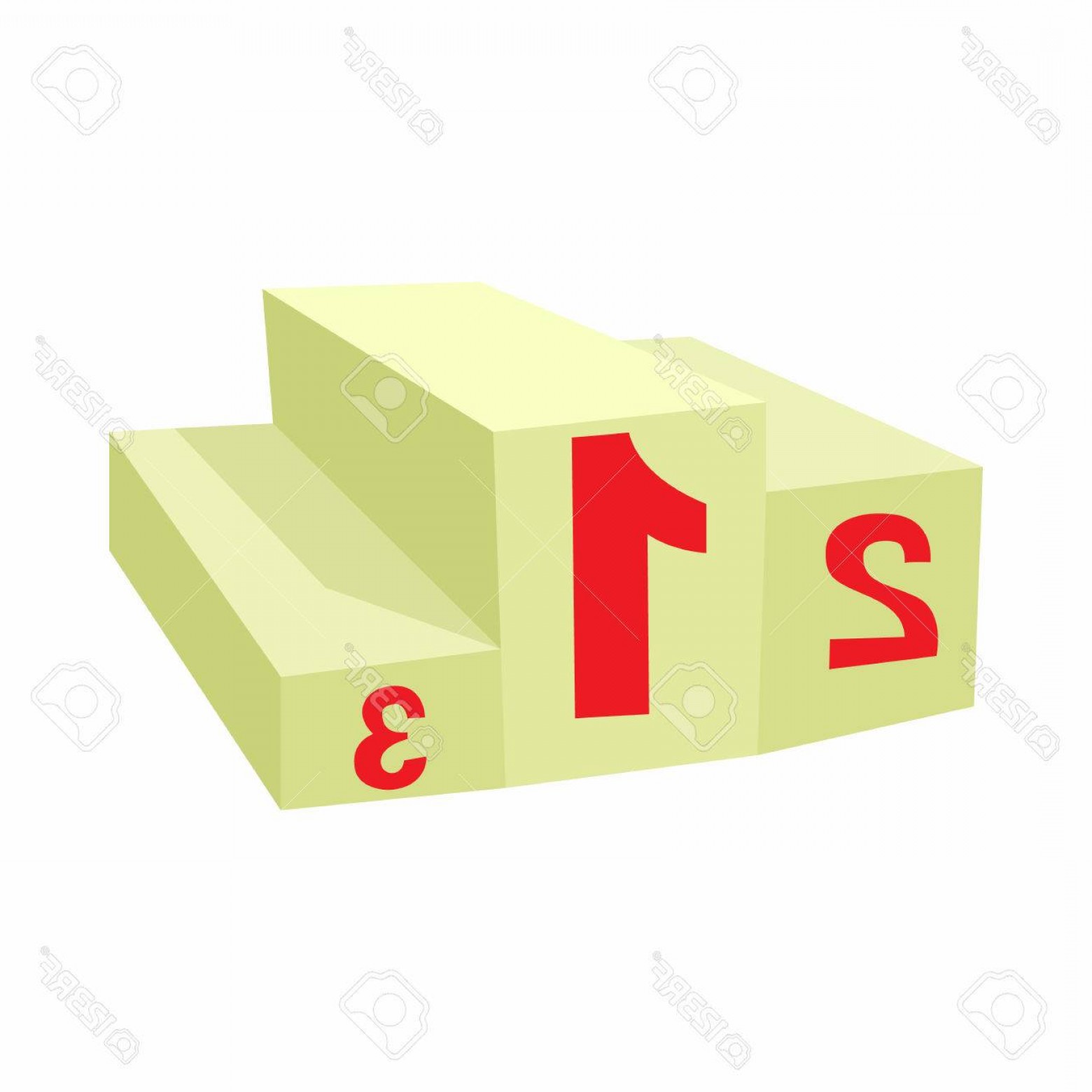 1560x1560 Photostock Vector Prize Podium Icon In Cartoon Style Isolated