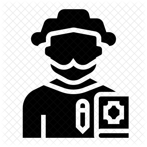 512x512 Poet Icon Of Glyph Style