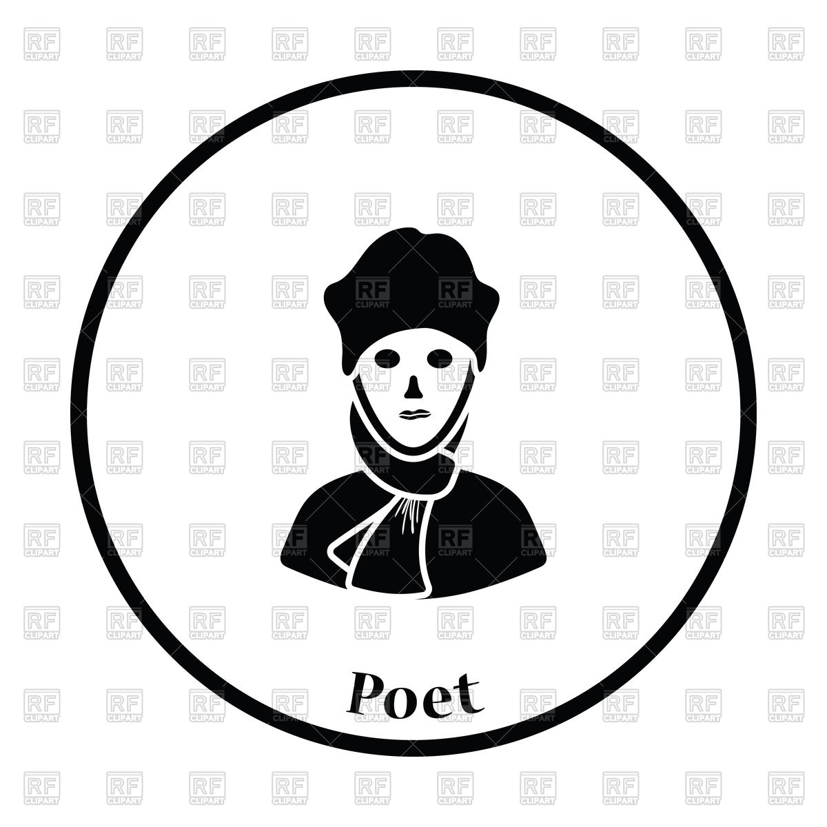 1200x1200 Poet Icon Vector Image Of People Angelp