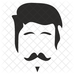 256x256 Poet Look Icon Of Glyph Style