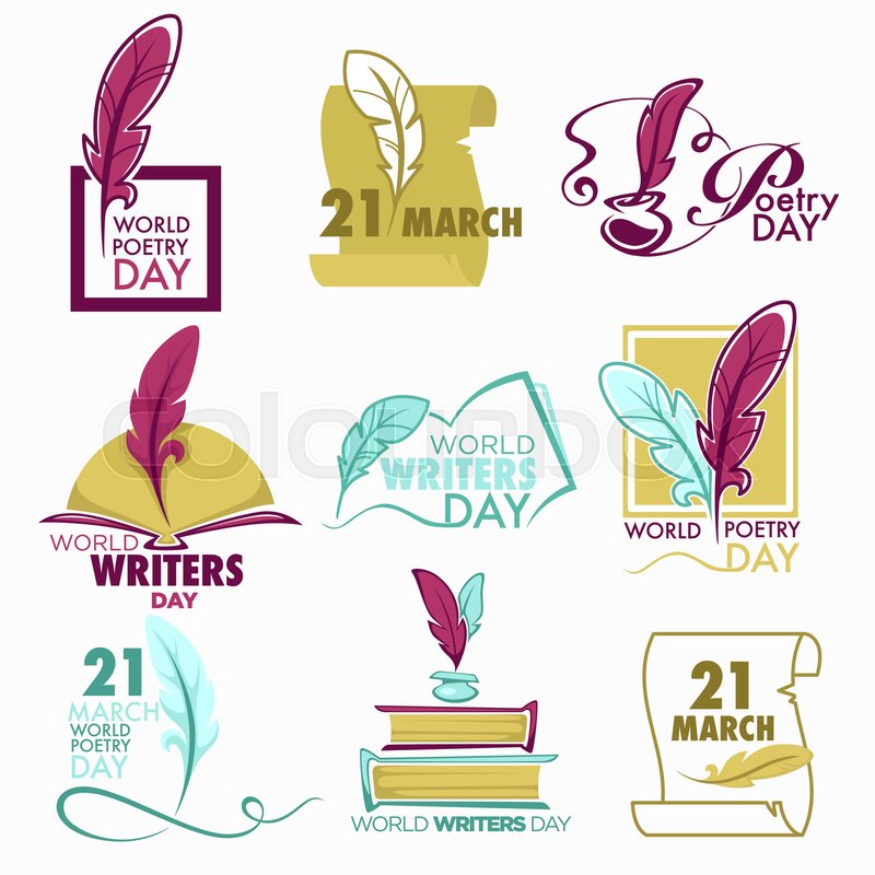 800x800 Writers And Poetry Day Isolated Icon Stock Vector Colourbox