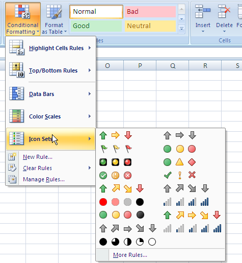 475x515 Conditional Formatting Icon Set Poi Java Example Thinktibits!