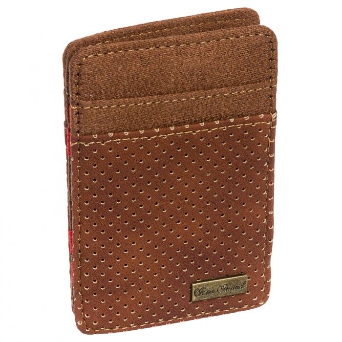 700x700 Icon Brand Tan Faux Leather Point Blank Magic Trick Wallet Icon