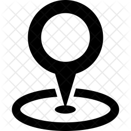 256x256 Location Point Icon Of Glyph Style