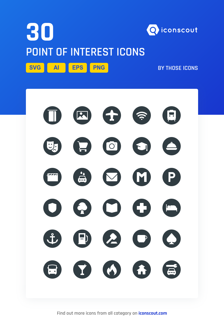 735x1078 Point Of Interest Icon Pack