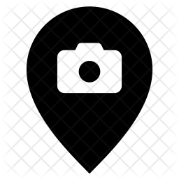 256x256 Point Of Interest Icon Of Glyph Style