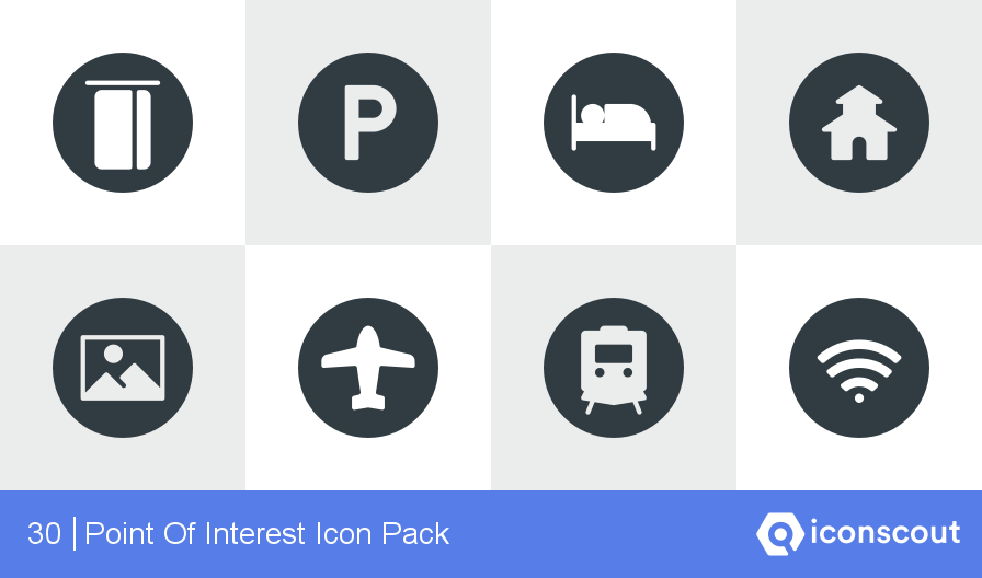 896x528 Download Point Of Interest Icon Pack