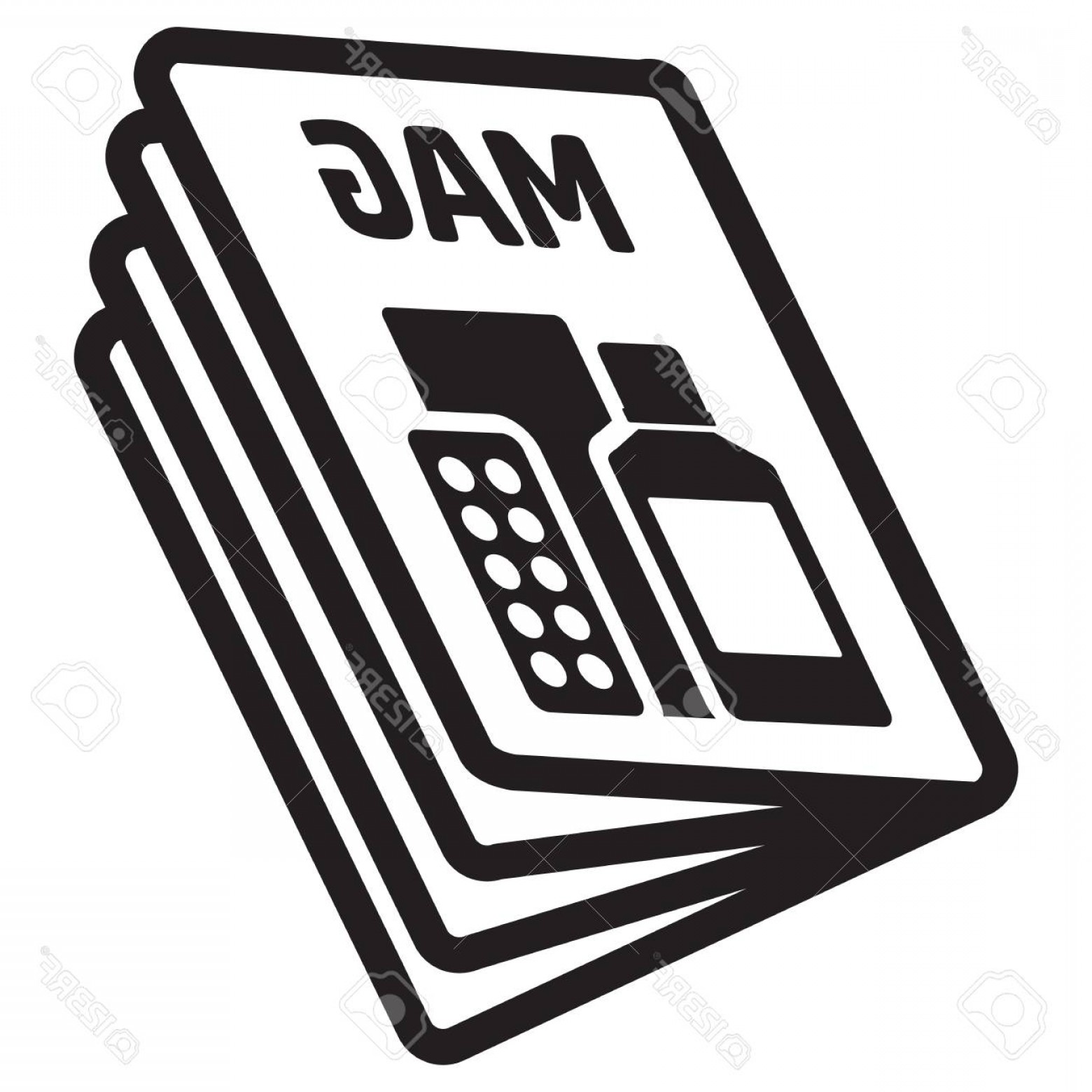 1560x1560 Photostock Vector Icon Pictogram Magazine Catalog Or Product