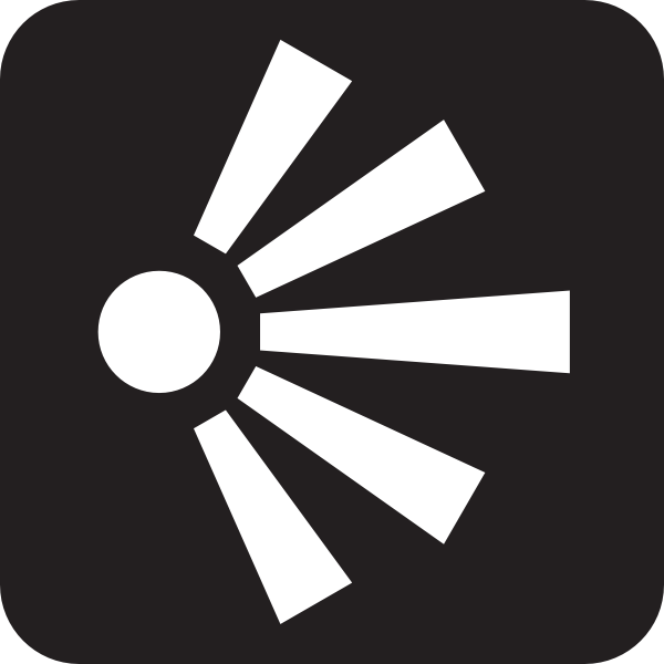 600x600 Scenic Vewpoint View Point Black Clip Art