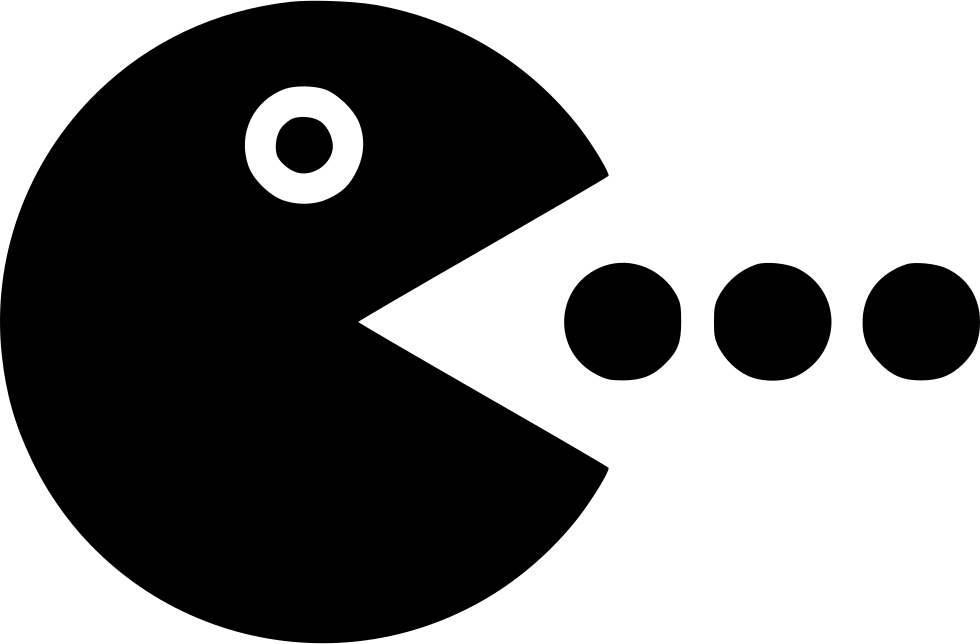 980x644 Pack Man Eating Coins Points Png Icon Free Download