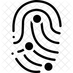 256x256 Unique Points Icon Of Glyph Style