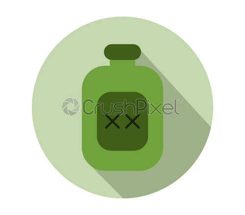 500x438 Poison Icon, Stock Vector Crushpixel
