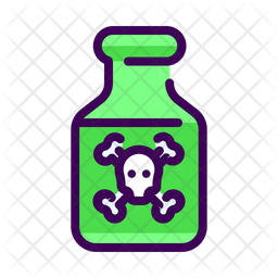 256x256 Poison Icon Of Colored Outline Style