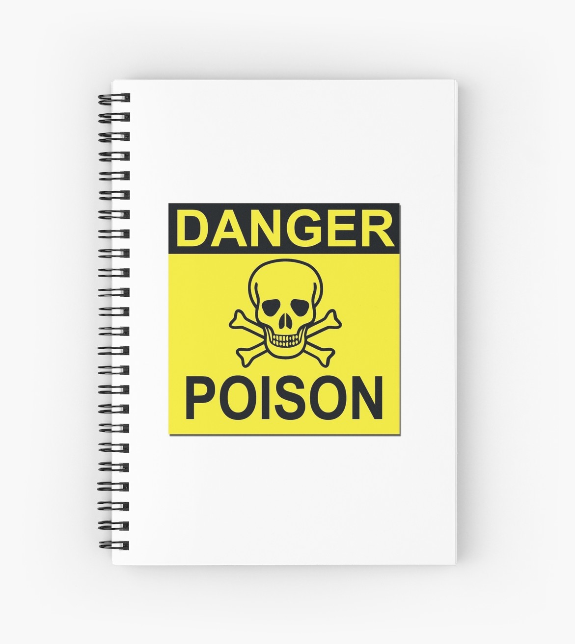 1171x1313 Danger Poison Icon Spiral Notebook