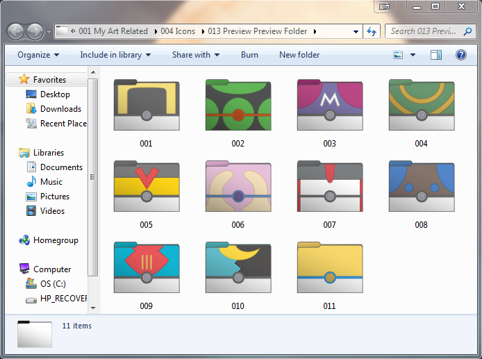 694x517 Pokeball Set Of Computer Folder Icons