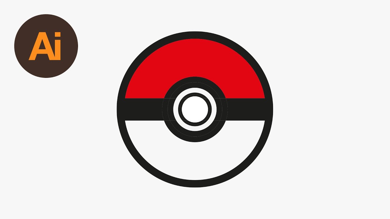 Learn How To Draw A Pokeball Icon In Adobe Illustrator Dansky 1280x720 Learn How To Draw A Pokeball Icon In Adobe Illustrator Dansky