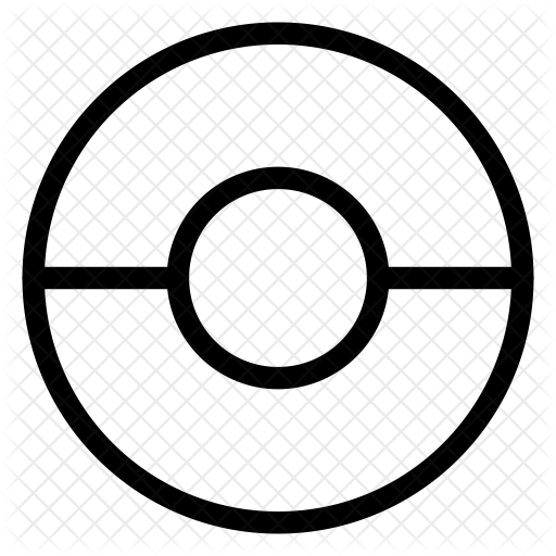 Pokeball Icon Of Line Style 512x512 Pokeball Icon Of Line Style