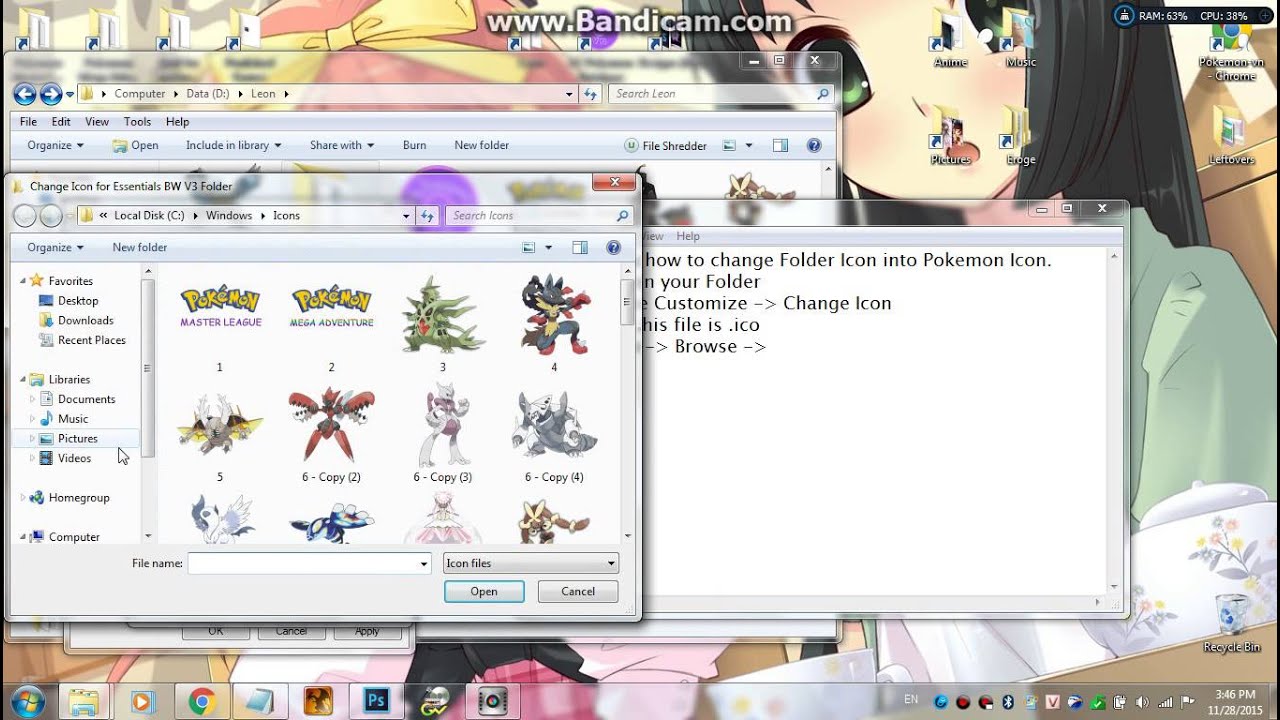 1280x720 How To Change Your Folder Icons Into Pokemon Icons