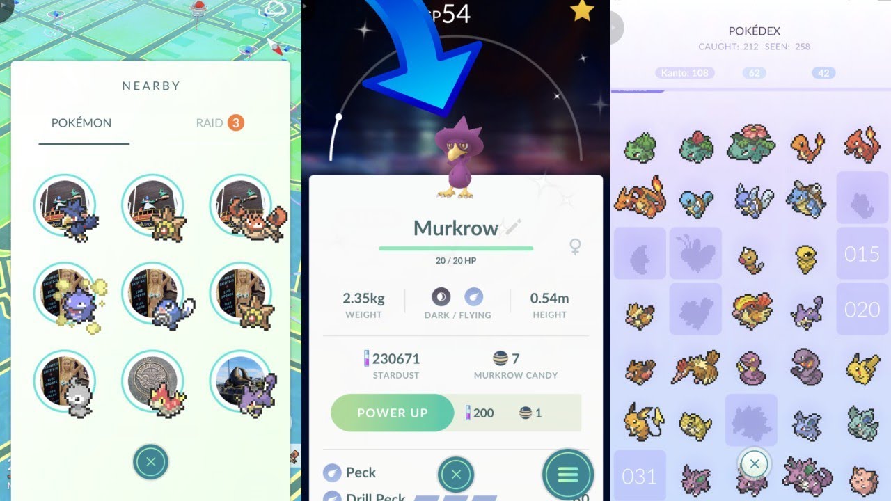 1280x720 New Bit Sprites In Pokemon Go! New Shiny Murkrow Found!