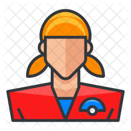256x256 Pokemon Trainer Icon Of Colored Outline Style
