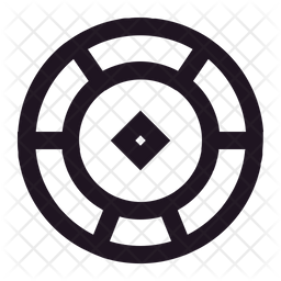 256x256 Poker Icon Of Line Style
