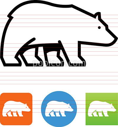 400x430 Polar Bear Icon